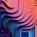 Abstract graphic representing web design, with interconnected lines and shapes.